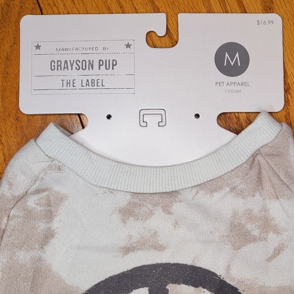 🐾Grayson Pup Peace Sign Sweater sz Med - Picture 3 of 4